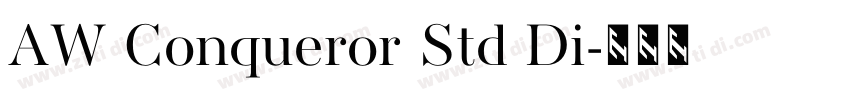AW Conqueror Std Di字体转换